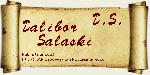 Dalibor Salaški vizit kartica